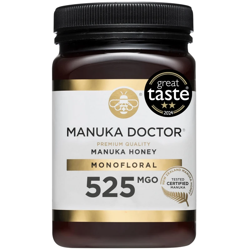 MANUKA DOCTOR | MGO 525+ Manuka Honey Monofloral | 500g | 100% Pure New Zealand Honey | Certified RAW | Non-GMO | Independently Lab Tested | Hive to Home Traceable