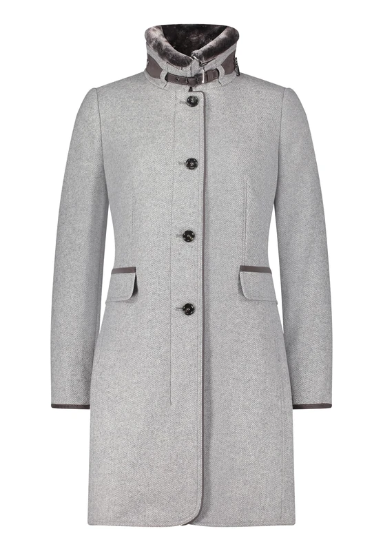 Gil Bret Women's Wool Coat, Light silver melange, 46