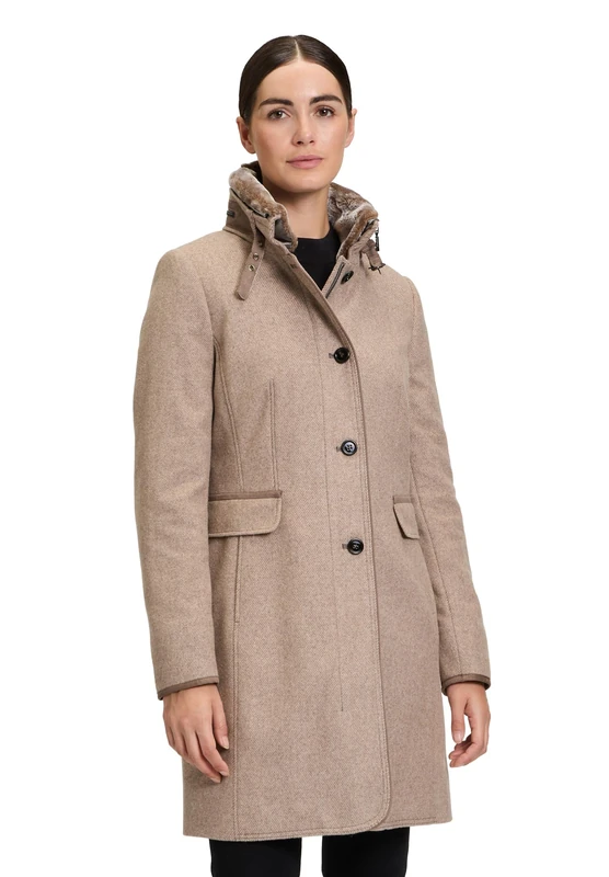 Gil Bret Women's Wool Coat, Walnut melange, 44