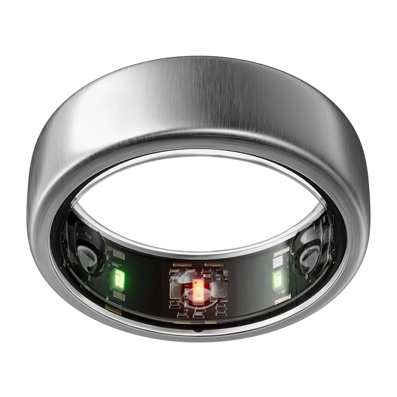 Oura Gen3 Horizon Smart Ring - Size 11, Brushed Titanium | Sleep, Heart Rate and Fitness Tracking Wearable - Up to 7 Day Battery Life - iOS/Android Compatible - Size First with Oura Sizing Kit