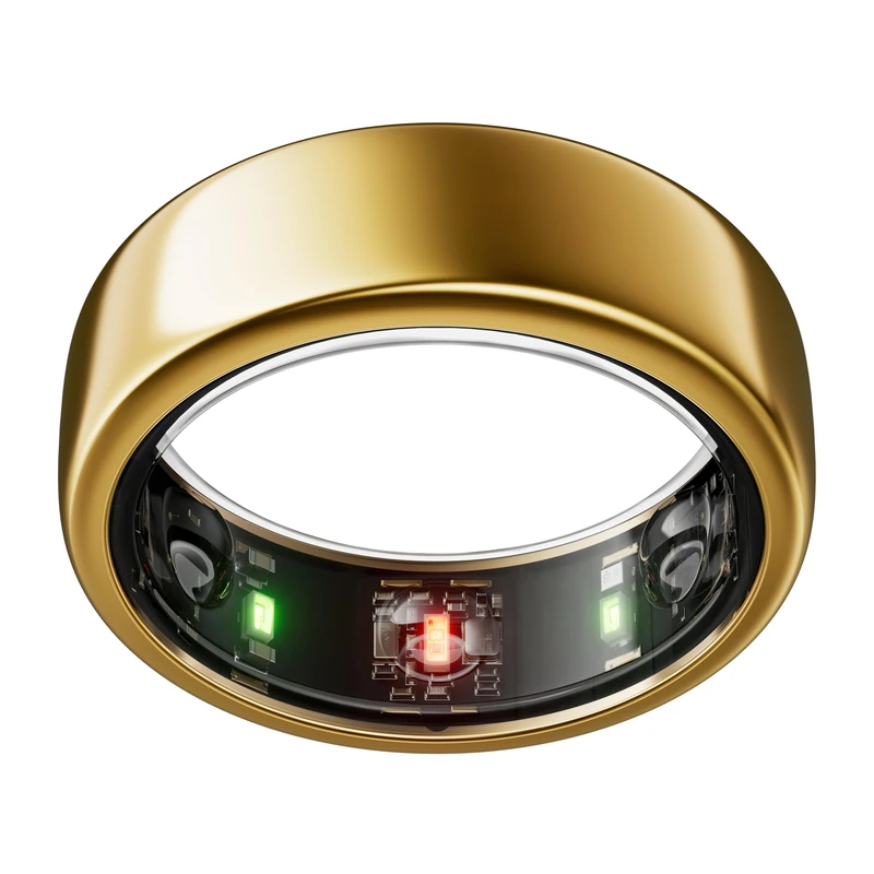 Oura Gen3 Horizon Smart Ring - Size 8, Gold | Sleep, Heart Rate and Fitness Tracking Wearable - Up to 7 Day Battery Life - iOS/Android Compatible - Size First with Oura Sizing Kit - Image 1