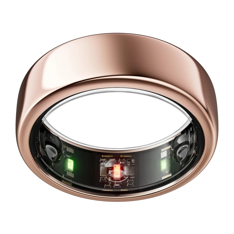 Oura Gen3 Horizon Smart Ring - Size 12, Rose Gold | Sleep, Heart Rate and Fitness Tracking Wearable - Up to 7 Day Battery Life - iOS/Android Compatible - Size First with Oura Sizing Kit