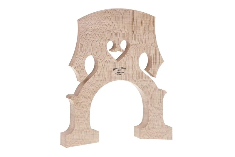 Plate bass bridge, double bass bridge model Bubenreuth 4/4 foot width 165, Made in Germany