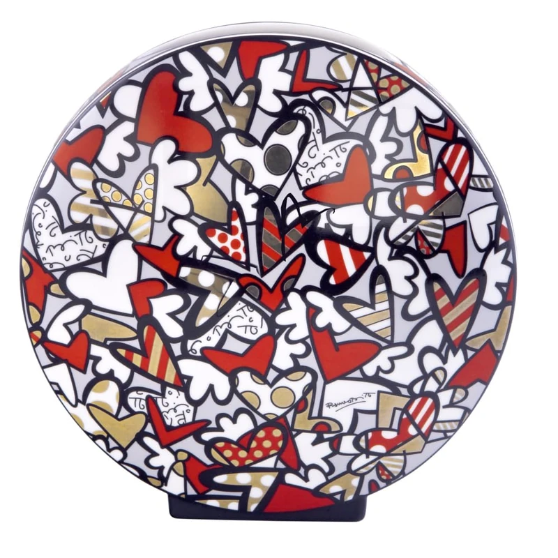 Vase 20 cm All We Need is Love Romero Britto Pop Art - Image 1