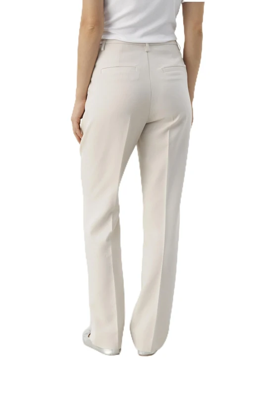 Part Two Women's Women's Trousers Straight Legs Midrise Waist Regular Fit Press Pleats trousers, French Oak,