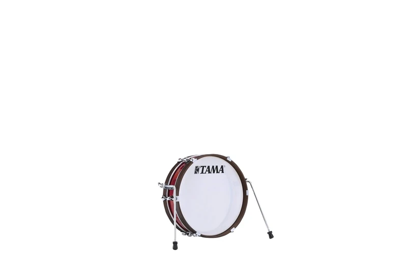 TAMA Club Jam Pancake Bass Drum - 18 x 4 Inch in Burnt Red Mist with Chrome Hardware (LJKB18H3-BRM)