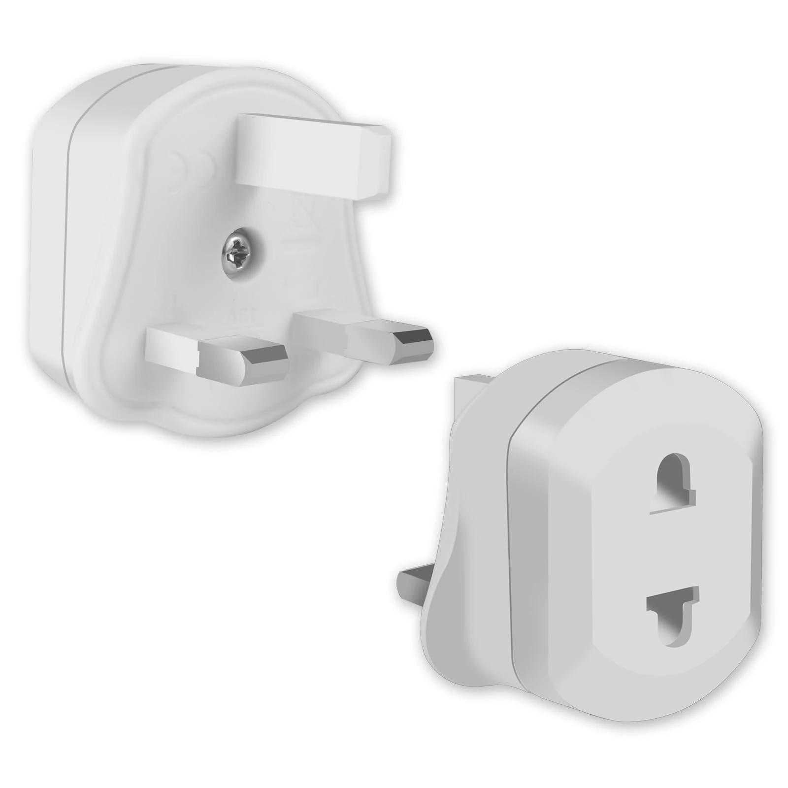 2 Pack Shaver Plug Adaptor UK, Toothbrush Adapter Plug UK, Shaver Adapter Plug UK, Bathroom Plug Adaptor UK, Plug for Toothbrush Charger UK, Electric Toothbrush Adapter Plug UK