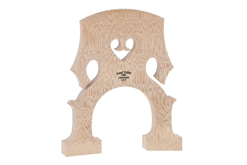 Plate bass bridge, double bass bridge model Bubenreuth 3/4 foot width 150, Made in Germany