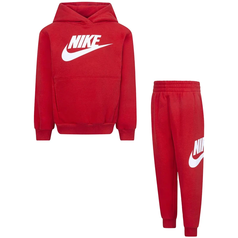 NIKE - Tracksuit consisting of sweatshirt and trousers - Sweatshirt with hoodie-up - Sweatshirt with kangaroo pockets - Sweatshirt with embroidered logo - Trousers with adjustable waist with