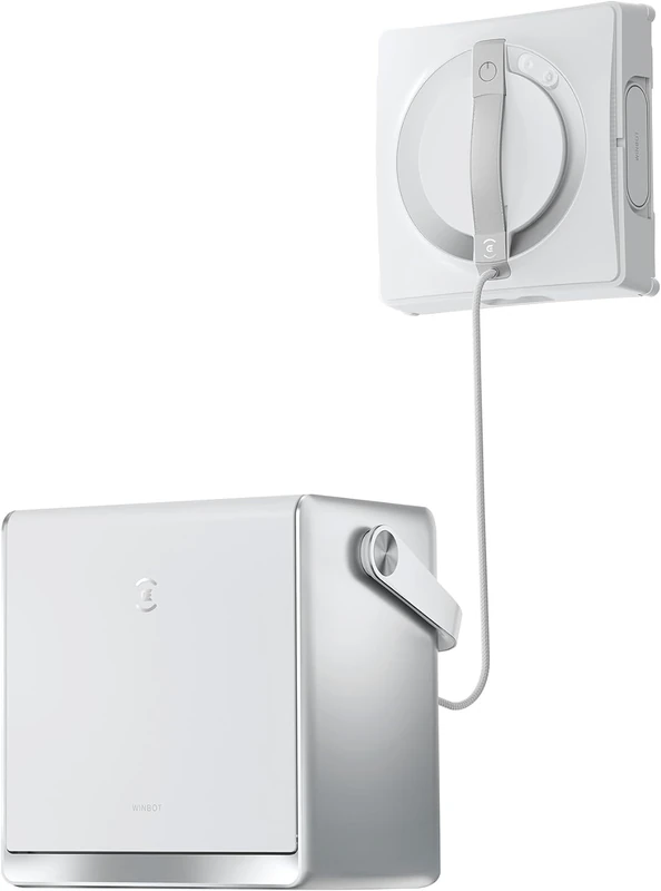 ECOVACS Winbot W2 Omni Window Cleaning Robot with 6-in-1 Multifunctional Station, Integrated 4500 mAh Battery, Edge Cleaning Mode, Wide Angle Spray Atomization Technology