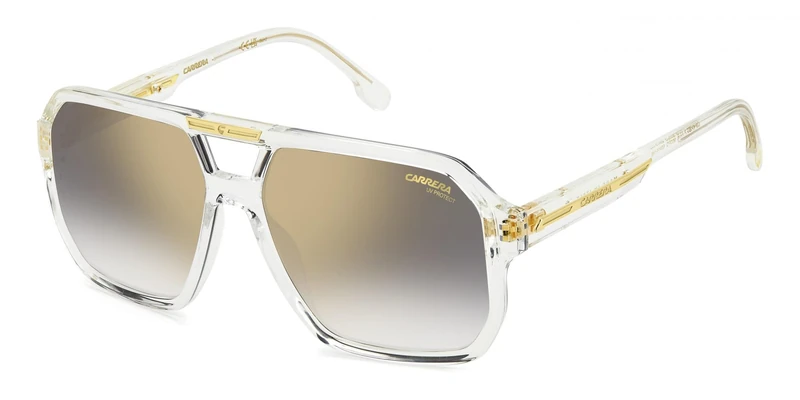 Carrera VICTORY C 01/S CRYSTAL/GREY SHADED GOLD MIRROR 60/15/145 men Sunglasses