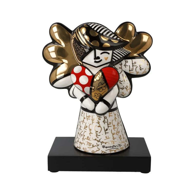 Golden Faith Romero Britto Pop Art Figure
