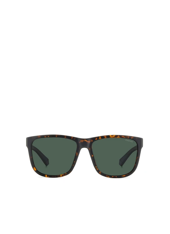 POLAROID Men's Sunglasses, Matte Brown Havana, 57