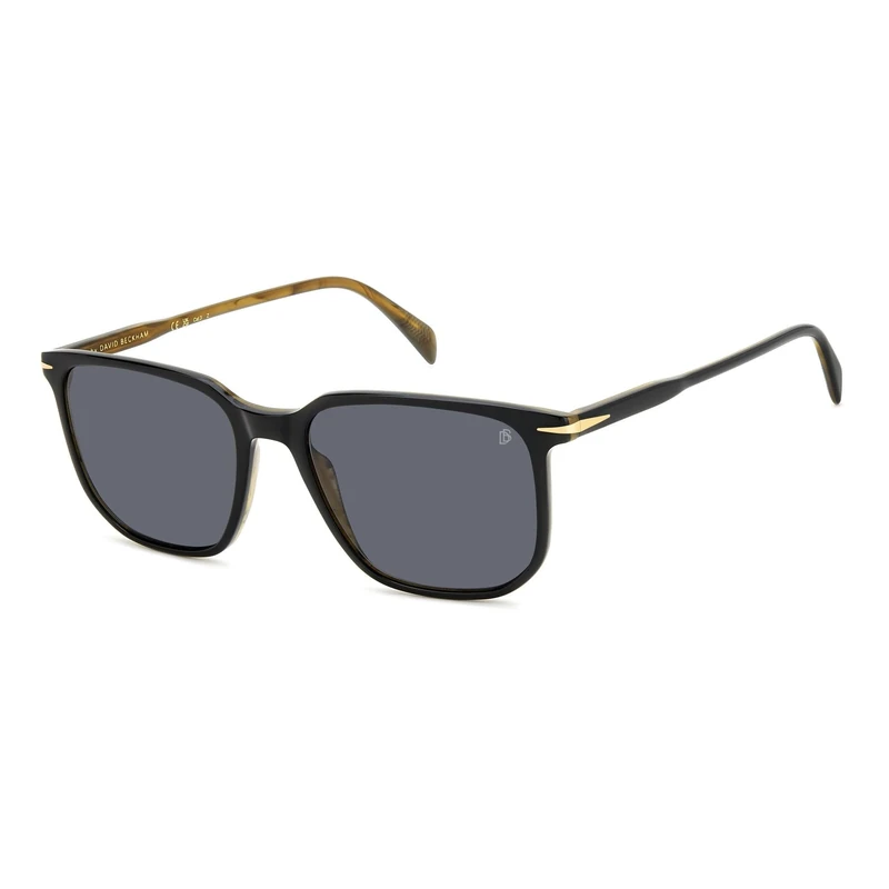 DAVID BECKHAM Unisex Sunglasses, Black Striped Brown, 55
