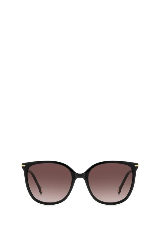 CAROLINA HERRERA Her 0229/S Sunglasses, Black, 55 for Women, Black, UK 44