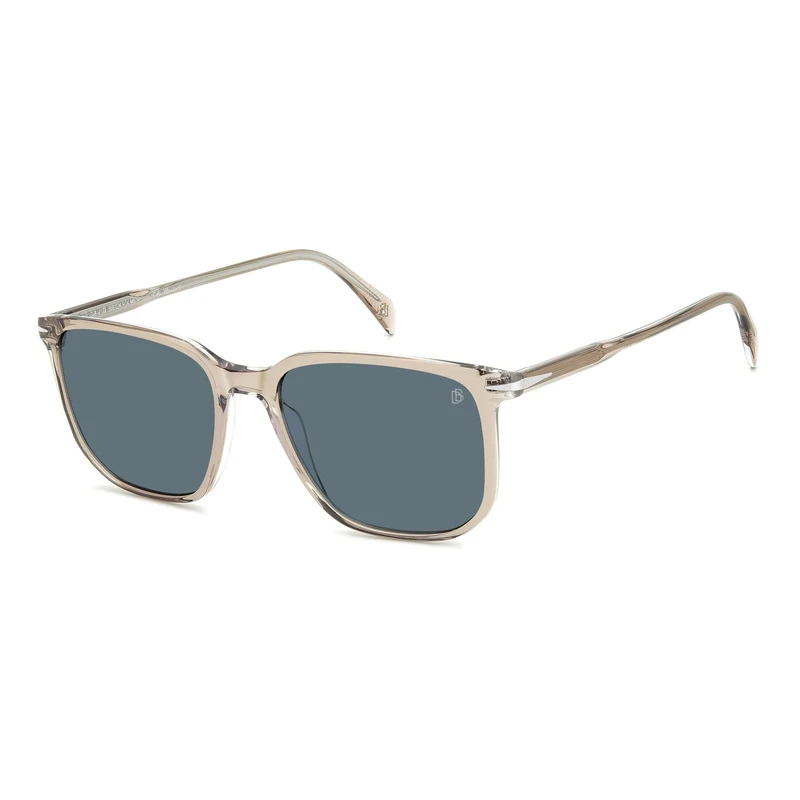 David Beckham Unisex Sunglasses, beige crystal, 55