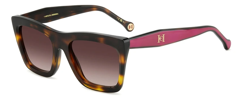 Carolina Herrera Women's Her 0226/S Sunglasses, Havana Pink, 66, Havana Pink, UK 40