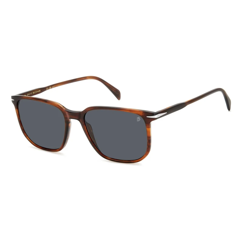 David Beckham Unisex Sunglasses, Brown/Horn, 55