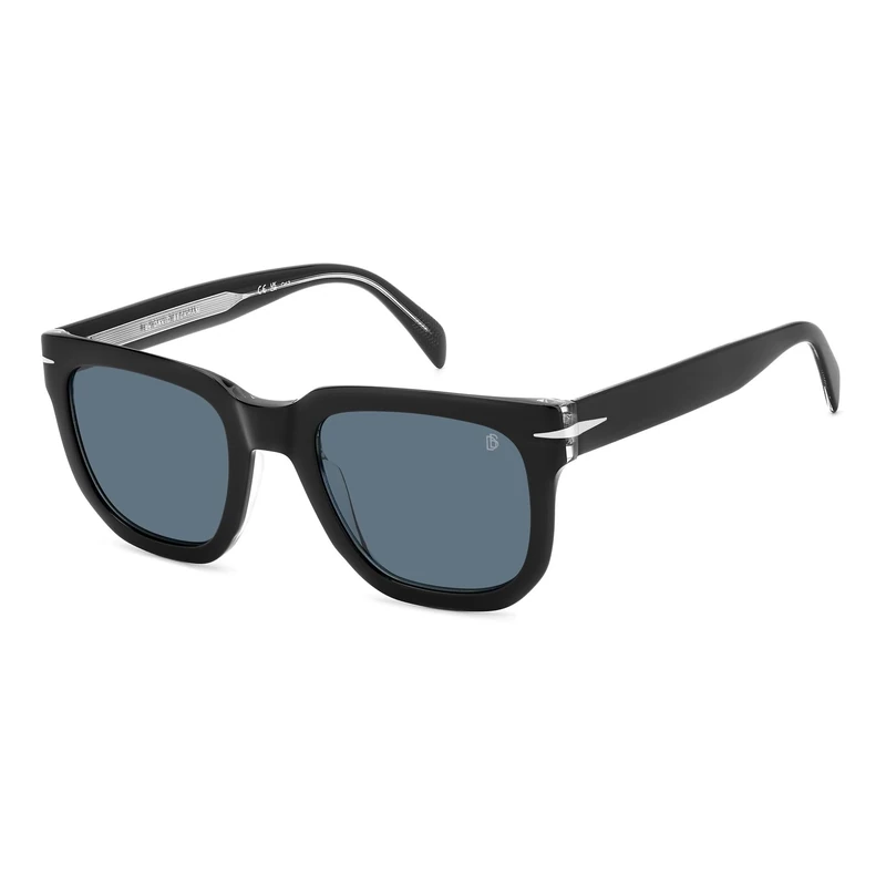 David Beckham Unisex Sunglasses, Black Crystal, 52