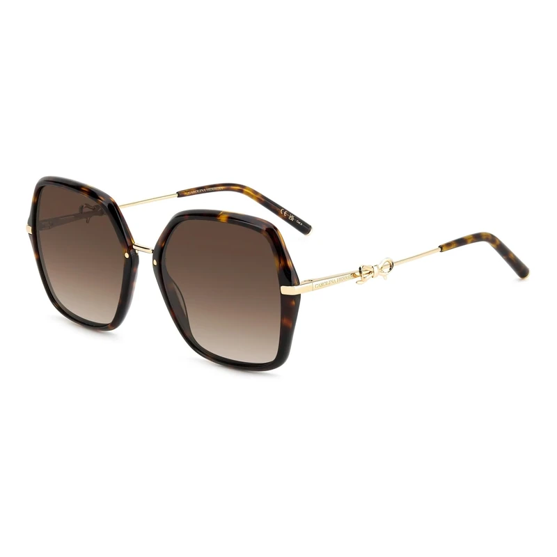 Carolina Herrera Women's Her 0217/S Sunglasses, Brown/Havana Gold, 57, Brown/Havana gold, 57