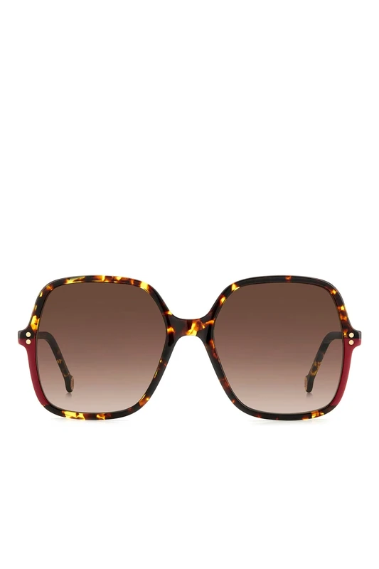 Carolina Herrera Her 0244/S Sunglasses, Red (Havana Red), 60 Women, Havana Red, UK 28