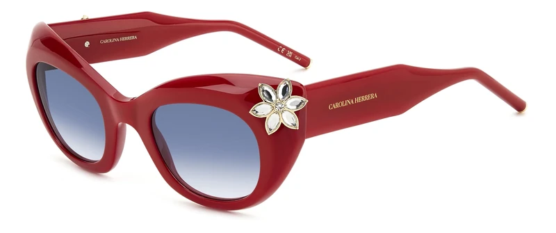 Carolina Herrera Her 0215/S Sunglasses, Red, 54 Women, red, UK 22