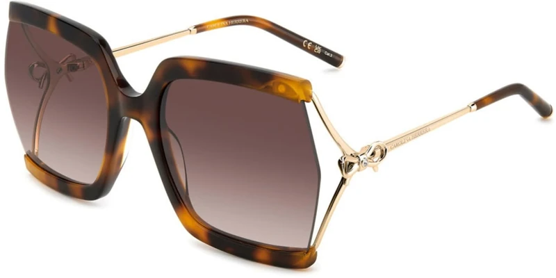 Carolina Herrera Her 0216/G/S Sunglasses, Brown Havana Gold, 0 Women, Brown Havana Gold, 0