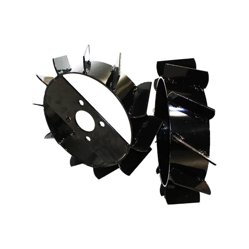 Bricoferr Pair of Iron Agricultural Wheels 500x10