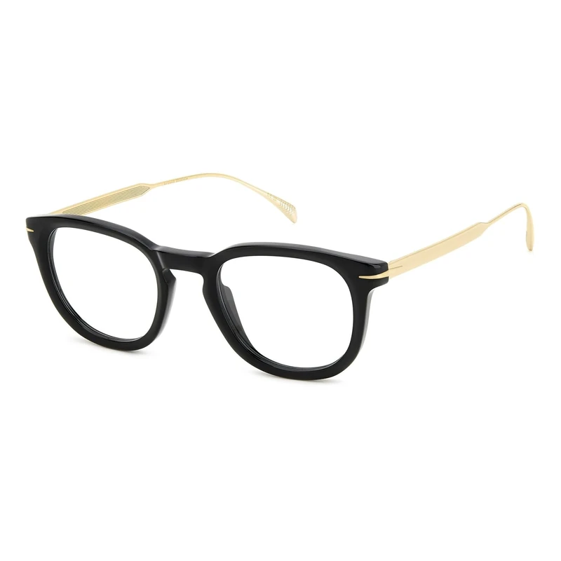 DAVID BECKHAM DB 7122 Glasses, Black Gold, 49 for Men, Black Gold, 49