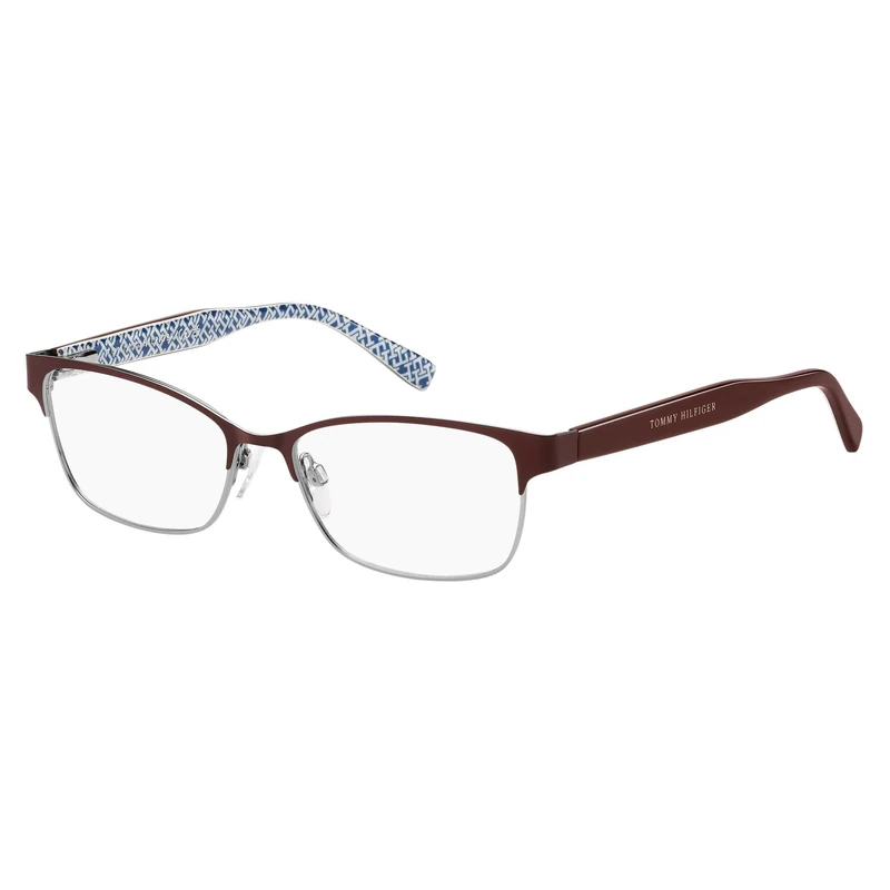 TOMMY HILFIGER TH 2107 GJ2 MATTE BURGUNDY RUTHENIUM 53/16/140 WOMAN Eyewear Frame