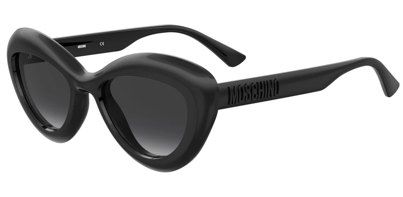 Moschino MOS163/S Black/Dark Grey Shaded 55/19/140 women Sunglasses