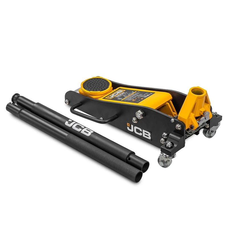 JCB 1.5 Tonne Low-Profile, Double-Pump Aluminium Automotive Trolley Jack | 3 Year Warranty