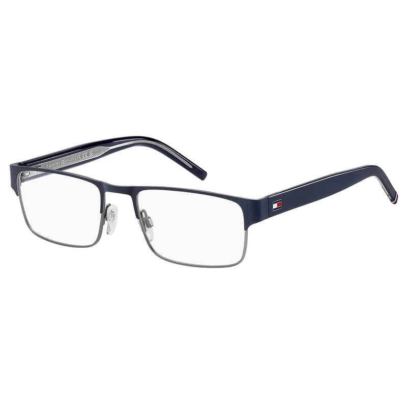TOMMY HILFIGER TH 2074 KU0 MATTE BLUE RUTHENIUM 55/19/145 MAN Eyewear Frame