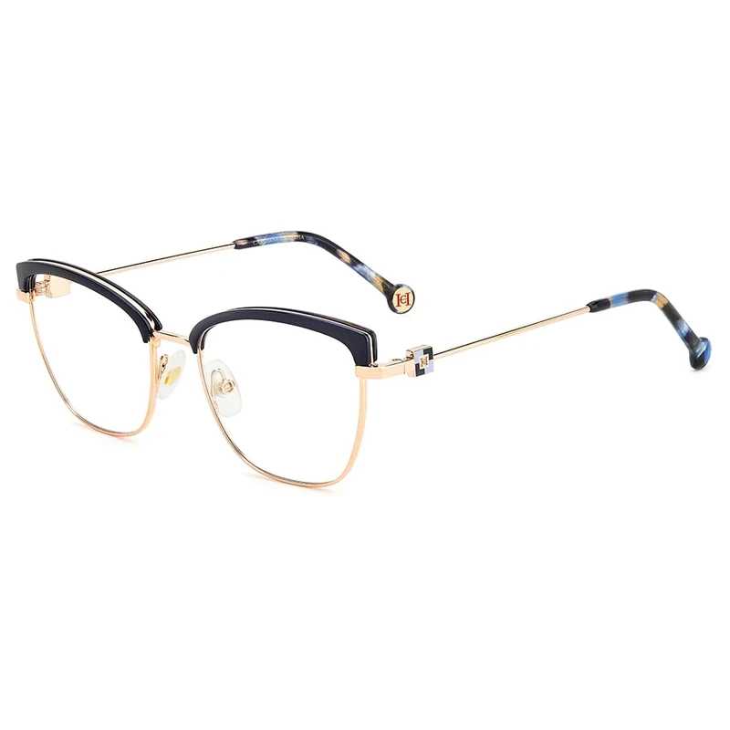 CAROLINA HERRERA Her 0243 Glasses, Blue Gold, 53 for Women, Blue Gold, UK 40