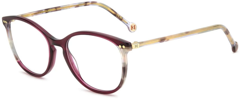 CAROLINA HERRERA Her 0247 Glasses, Burgundy Havana, 53 for Women, Burgundy Havana, UK 40