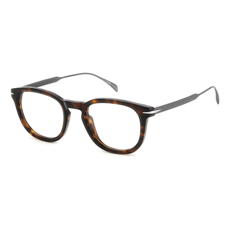 DAVID BECKHAM DB 7122 Glasses, Havana Dark Ruthenium, 49 for Men, Havana Dark Ruthenium, 49