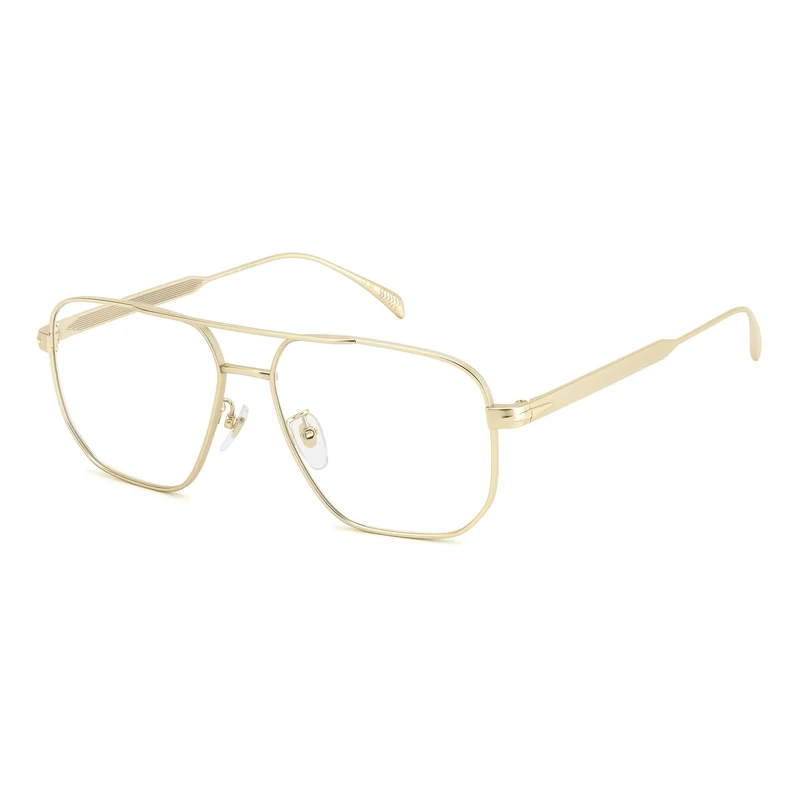 DAVID BECKHAM DB 7124 Glasses, Matte Gold, 58 for Men, Matt Gold, 58