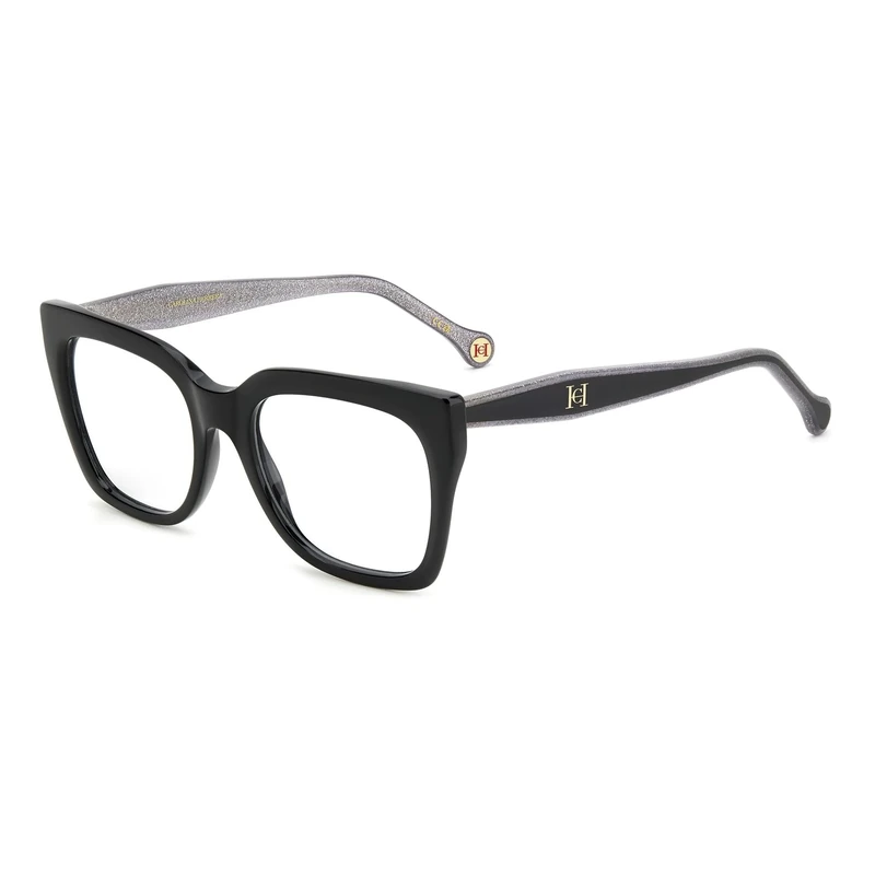 CAROLINA HERRERA Her 0227 Glasses, Black Silver, 53 for Women, Black Silver, UK 40