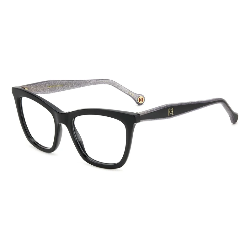 CAROLINA HERRERA Glasses for Women, Black Silver, UK 36
