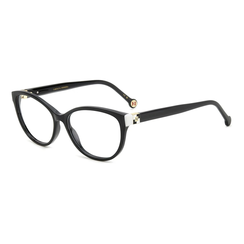 CAROLINA HERRERA Her 0240 Glasses, Black White, 55 for Women, Black White, UK 44