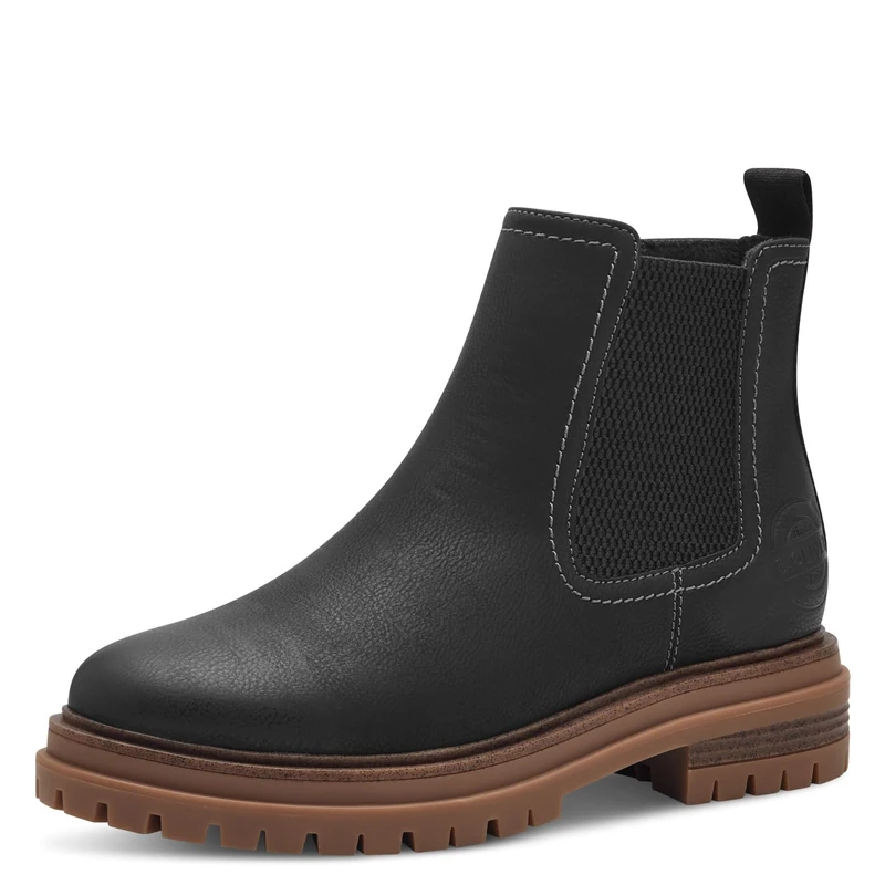 s.Oliver Women's Chelsea Boots Elegant Vegan, Black, 5 UK