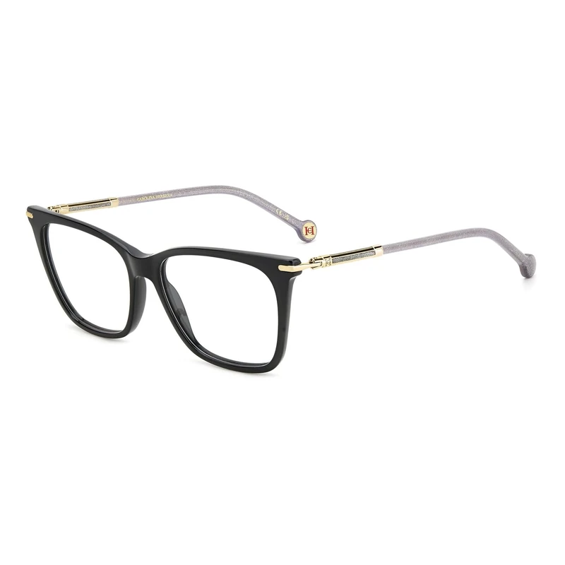 CAROLINA HERRERA Her 0232 Glasses, Black Glitter Black, 53 for Women, Black Glitter Black, UK 40