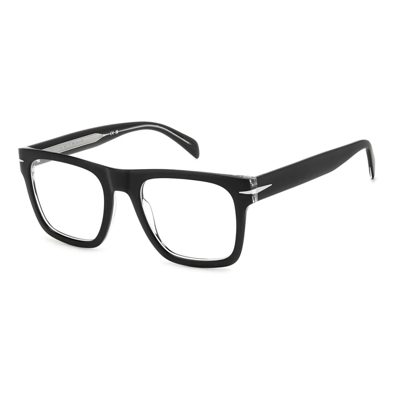DAVID BECKHAM DB 7020/FLAT Glasses, Black Crystal, 53 for Men, Black Crystal, 53