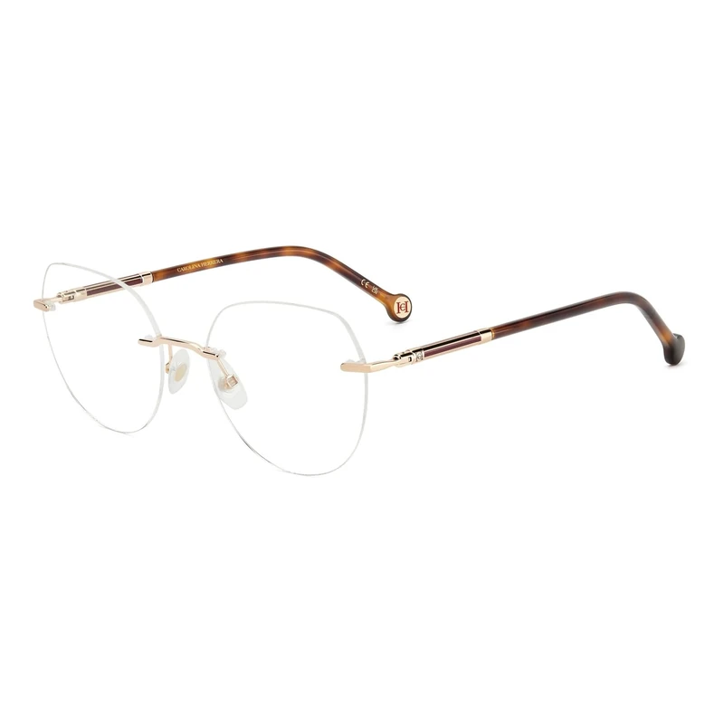 CAROLINA HERRERA Her 0235 Glasses, Red Gold Havana, 54 for Women, Red Gold Havana, UK 26