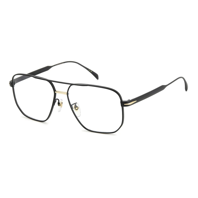 DAVID BECKHAM DB 7124 Glasses, Black Gold, 58 for Men, Black Gold, 58
