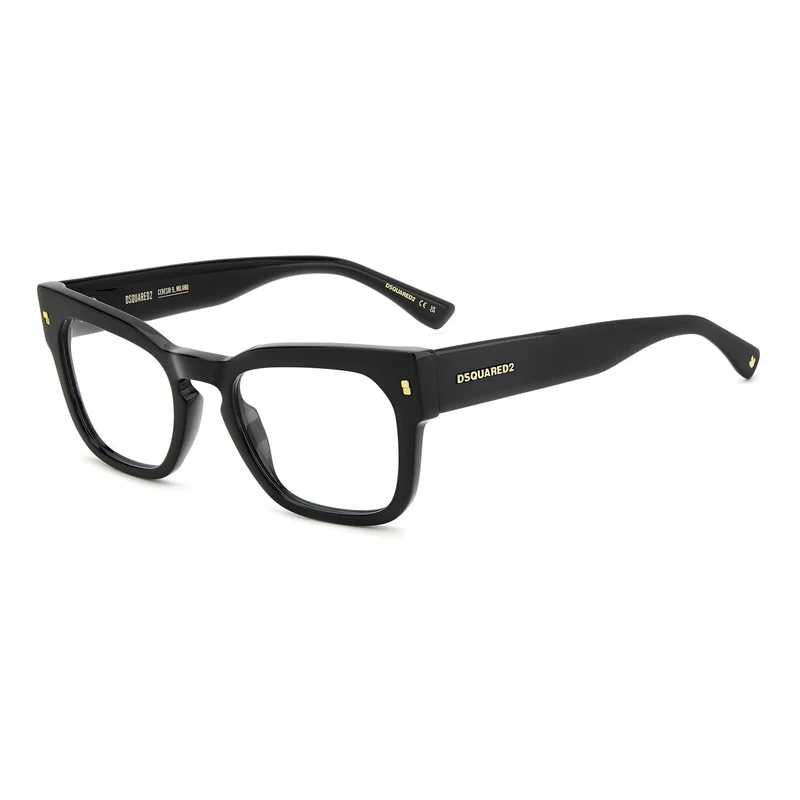 DSQUARED2 D2 0129 Glasses, Black, 51 for Men, Black, 51