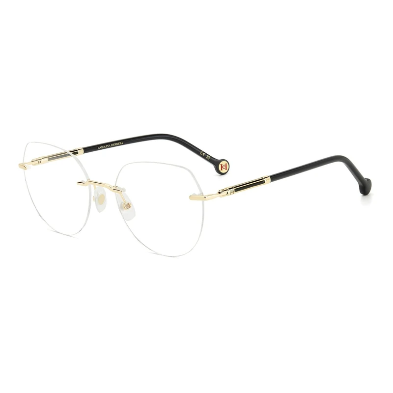 CAROLINA HERRERA Her 0235 Glasses, Gold Black, 54 for Women, Gold Black_, UK 26
