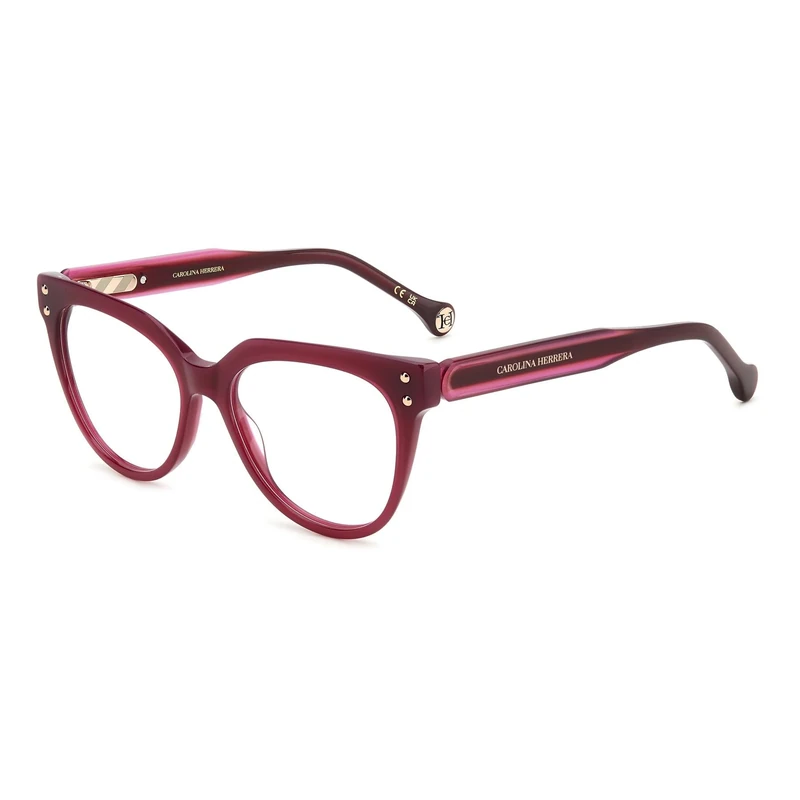 CAROLINA HERRERA Her 0224 Glasses, Cyclamen, 52 for Women, Cyclamen, UK 24