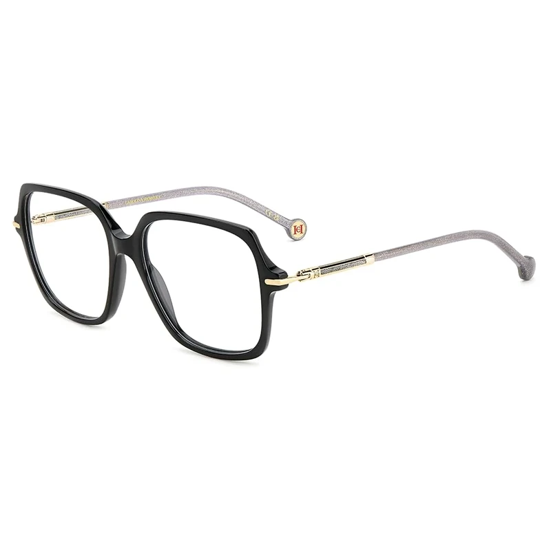 CAROLINA HERRERA Women's Her 0233 Sunglasses, Black Glitter Black, UK 26