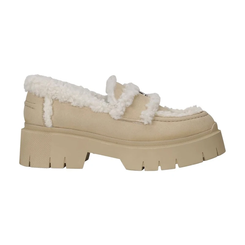 HUGO Kris_Loafer_MCRSD, Loafer_Flats, Open Beige,